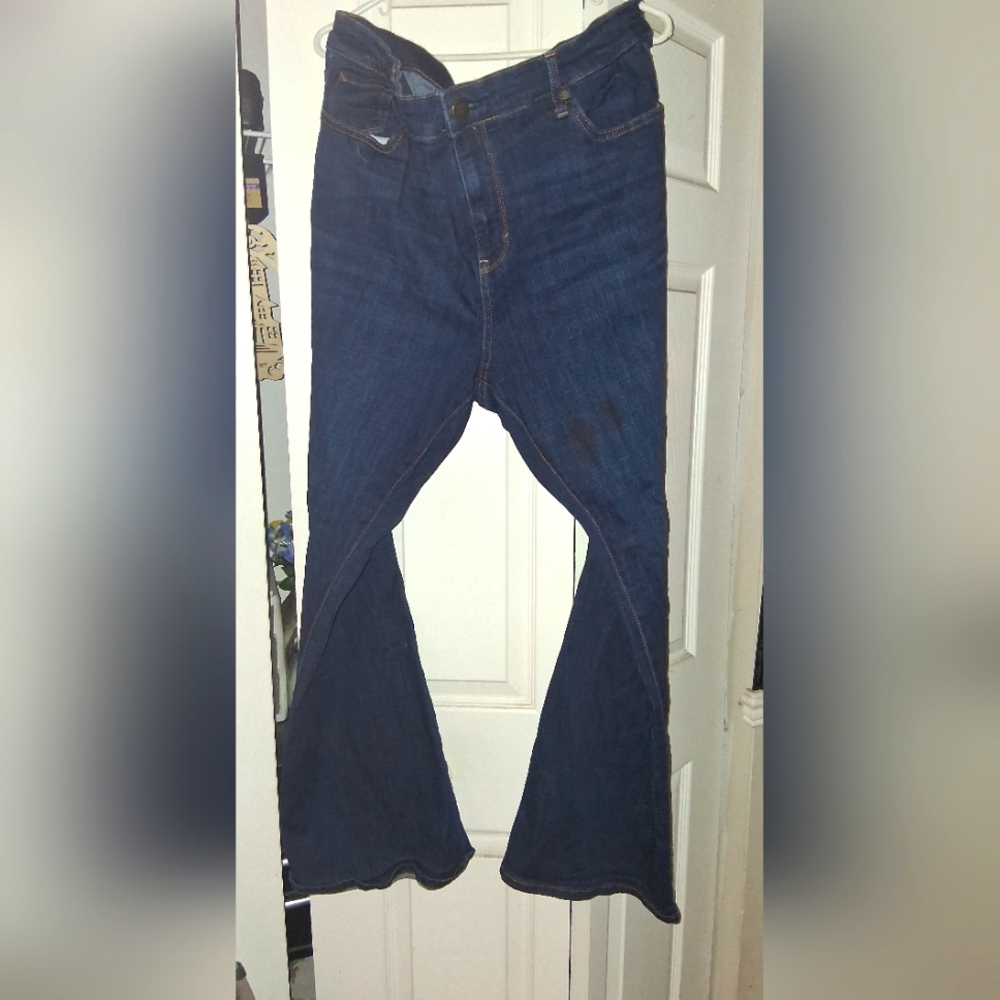 ANA Dark Blue Flared Jeans